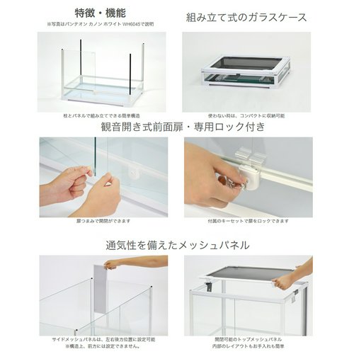 爬虫類ケージ 三晃商会 パンテオンカノン ホワイト WH6045 | チャーム