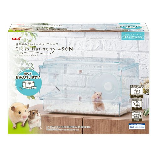 飼育セット GEX グラスハーモニー 600N(58×39.2×40cm) ハムスター
