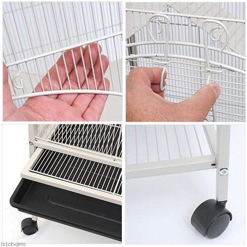 アウトレット品 3階建て広々ケージ ホワイト 組立確認済 大型ケージ