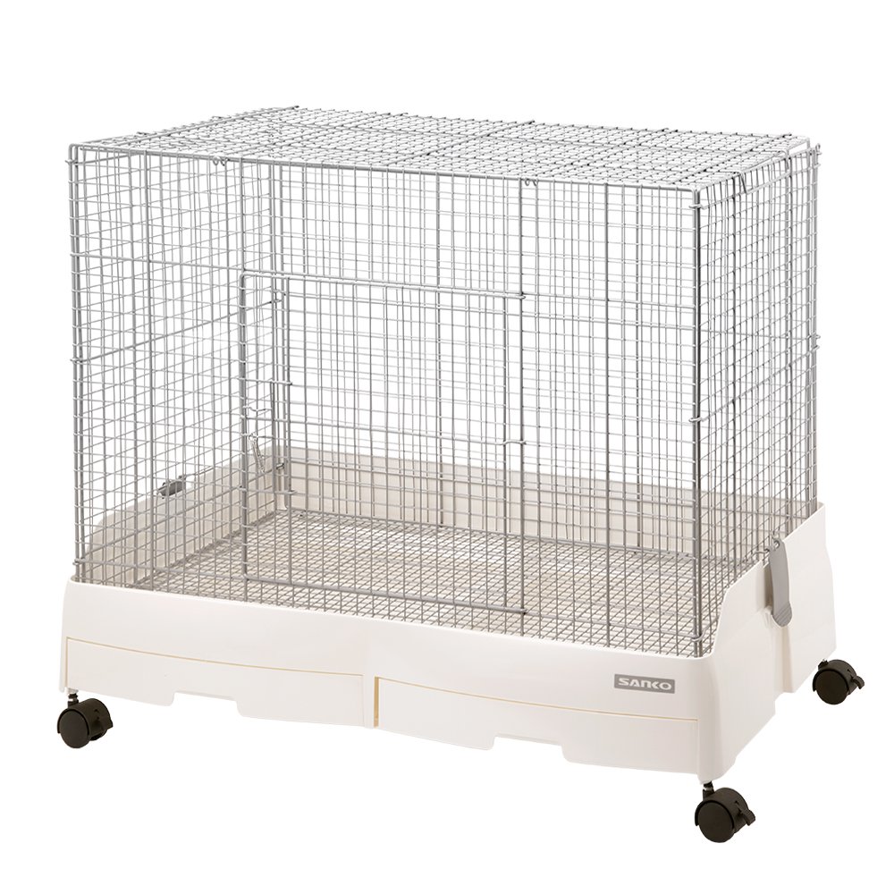 うさぎケージ 三晃商会 SANKO イージーホーム80 ローメッシュ WH(幅81