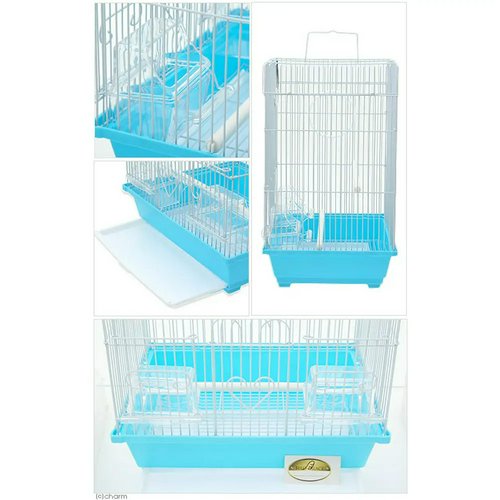 マルカン バードパレスシリーズ 鳥かご飼育セット マリーン(ブルー