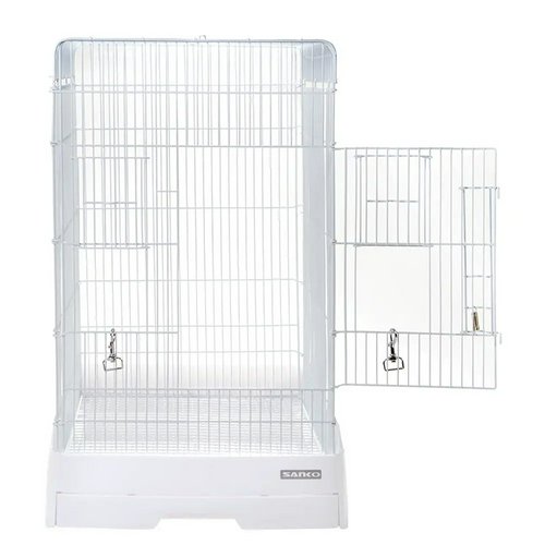 三晃商会 イージーホーム37ハイ WH (ホワイト)とクリアケージカバー