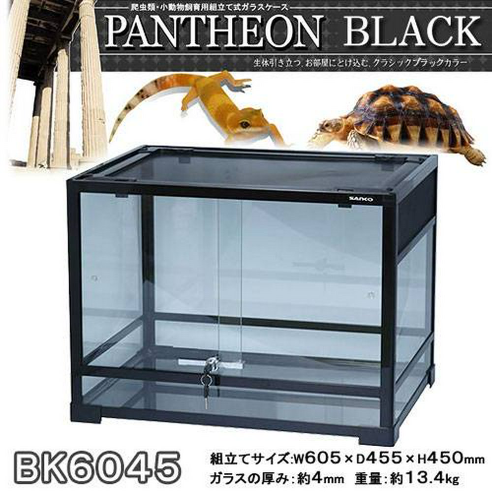 爬虫類ケージ 三晃商会 パンテオン ブラック BK6045(60.5×45.5×45cm
