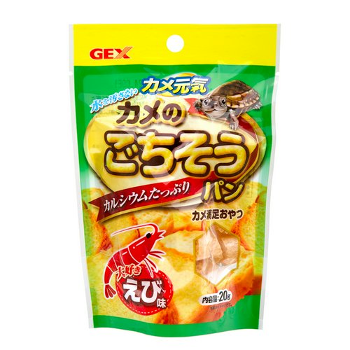 GEX カメ元気 カメのごちそうパン えび味 ジェックス 餌 エサ | チャーム