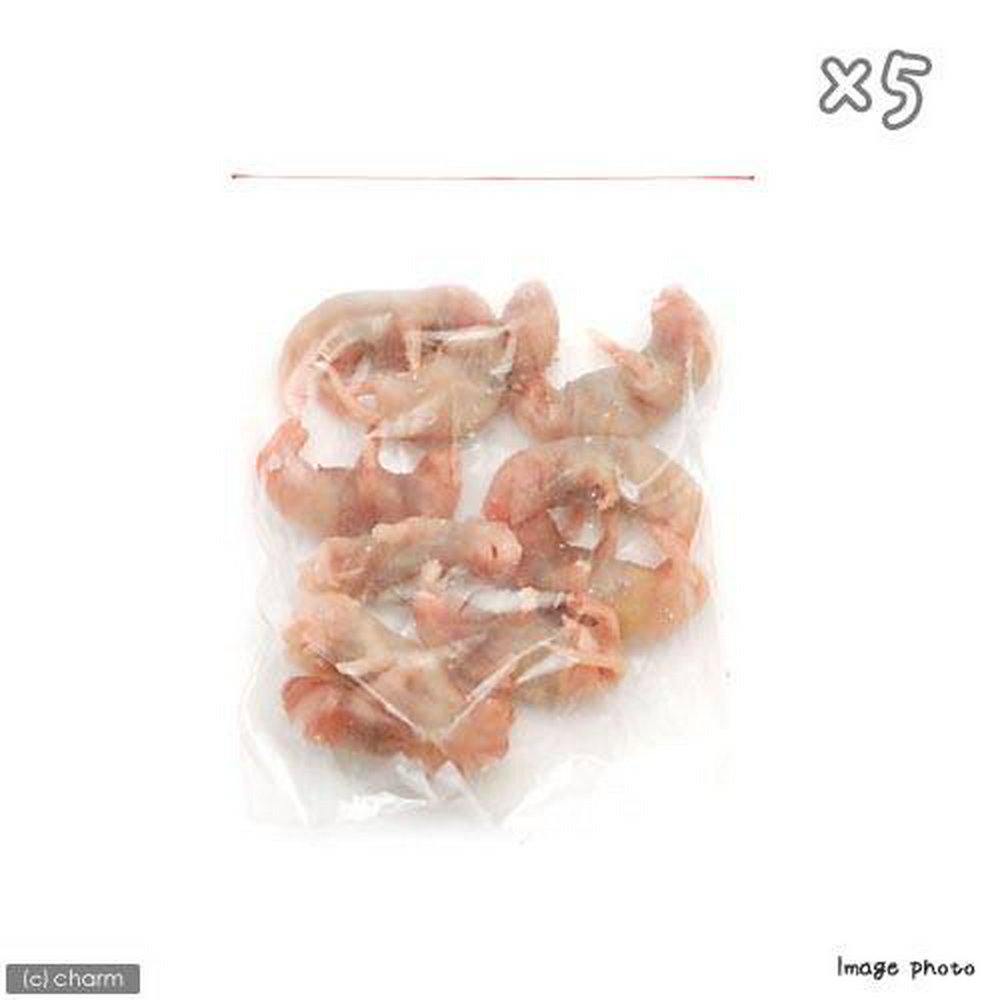 冷凍☆富城 ピンクマウスS(10匹) ×5(約2.5cm) 冷凍マウス 別途クール