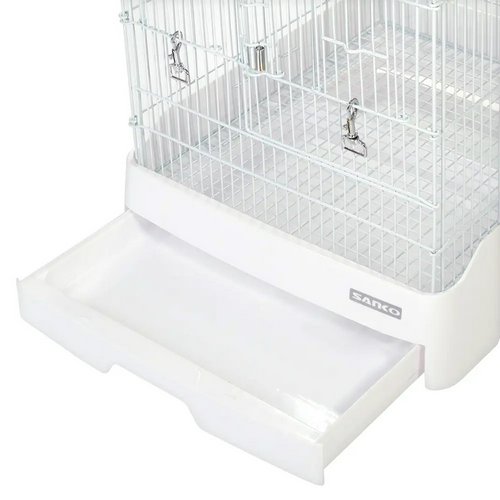 三晃商会 イージーホーム37ハイ WH (ホワイト)とクリアケージカバー