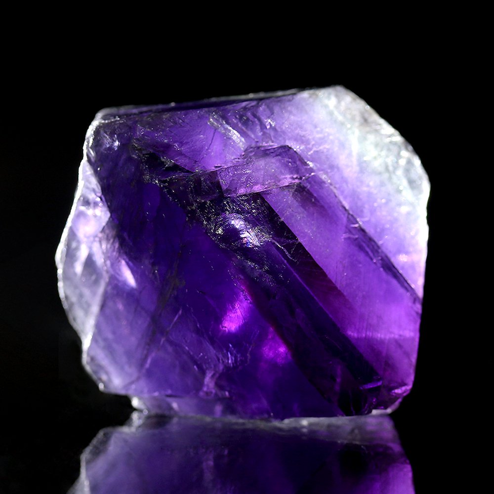 形状お任せ パープルフローライト(蛍石) 100g 鉱物 鉱石 原石