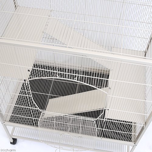 アウトレット品 3階建て広々ケージ ホワイト 組立確認済 大型ケージ