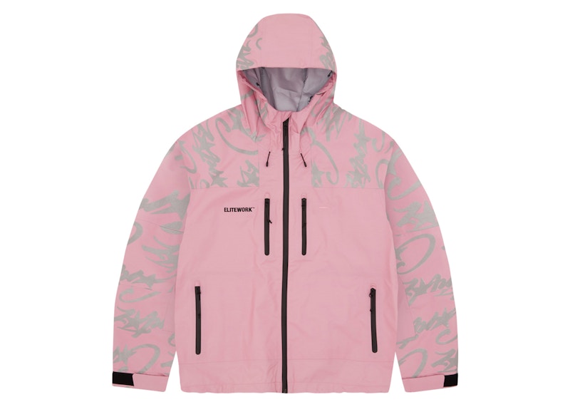 Corteiz Elitework Waterproof Shell Jacket Pink Men's - SS24 - US