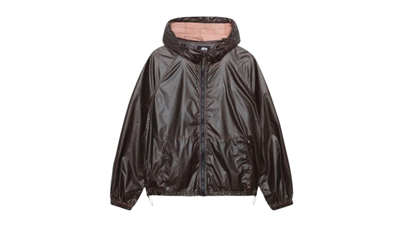 Stussy Beach Shell Cracked Ripstop Outerwear Orange Men's - SS26 - US