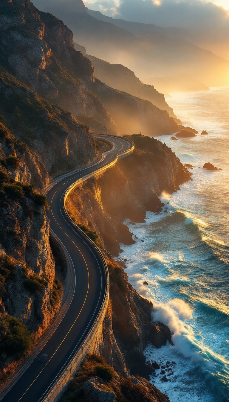 Free Coastal Road View Image - Coastal, Road, Ocean | Download at