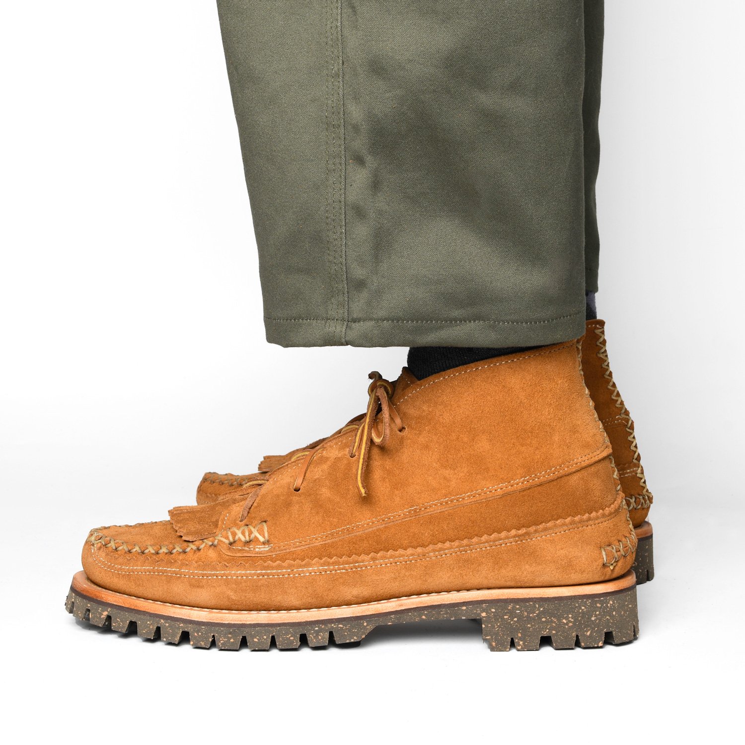 All Handsewn Kyoto DB Chukka with Kiltie - Flesh-out Leather [2