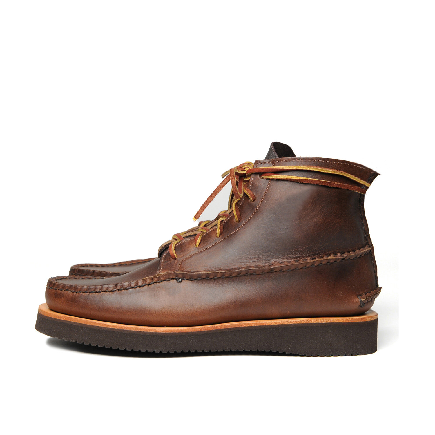 All Handsewn Maine Guide 6 Eye Boots - Chromexcel Leather [2