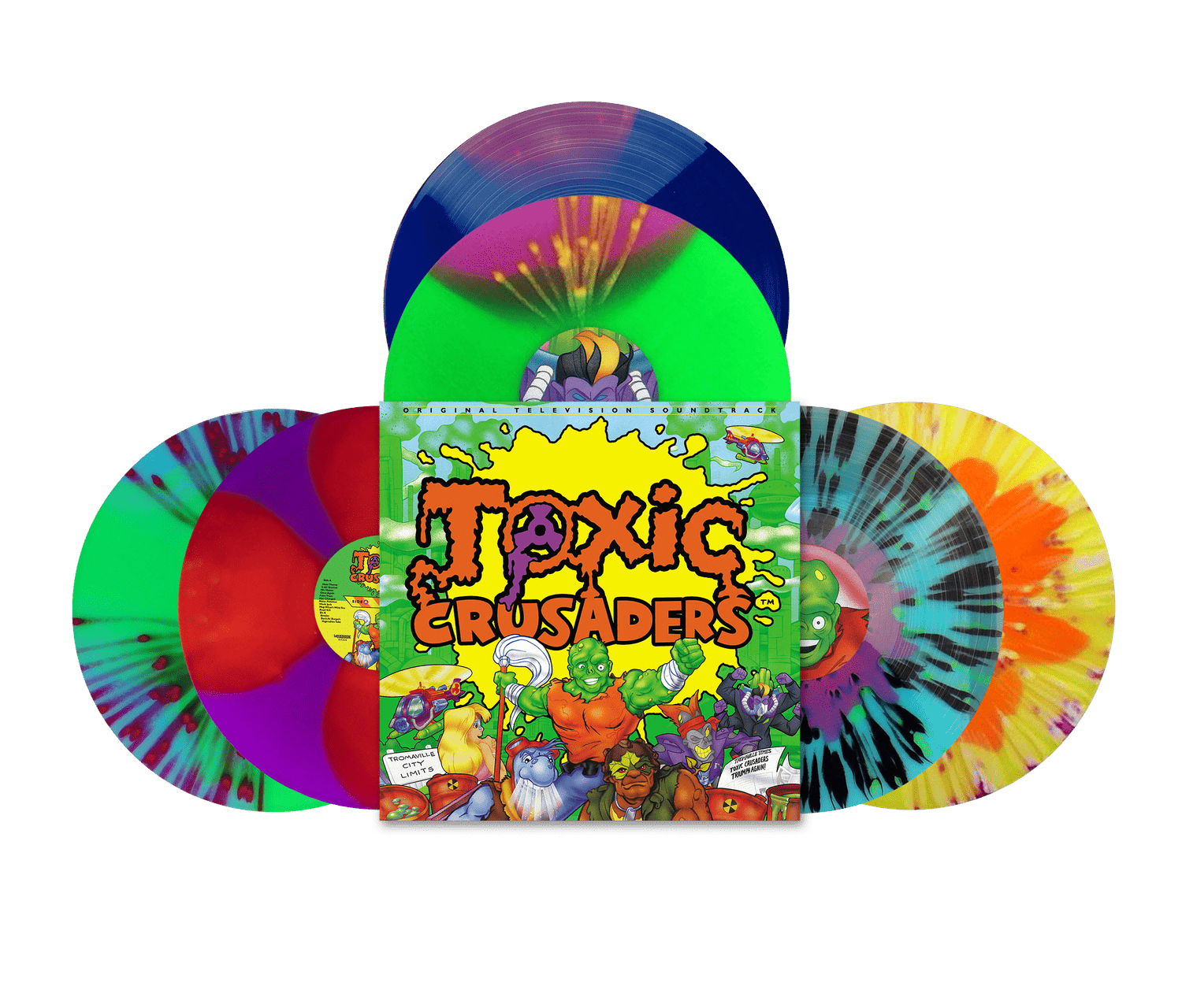 Toxic Crusaders (1991) TV Series OST 2XLP — Terror Vision Records