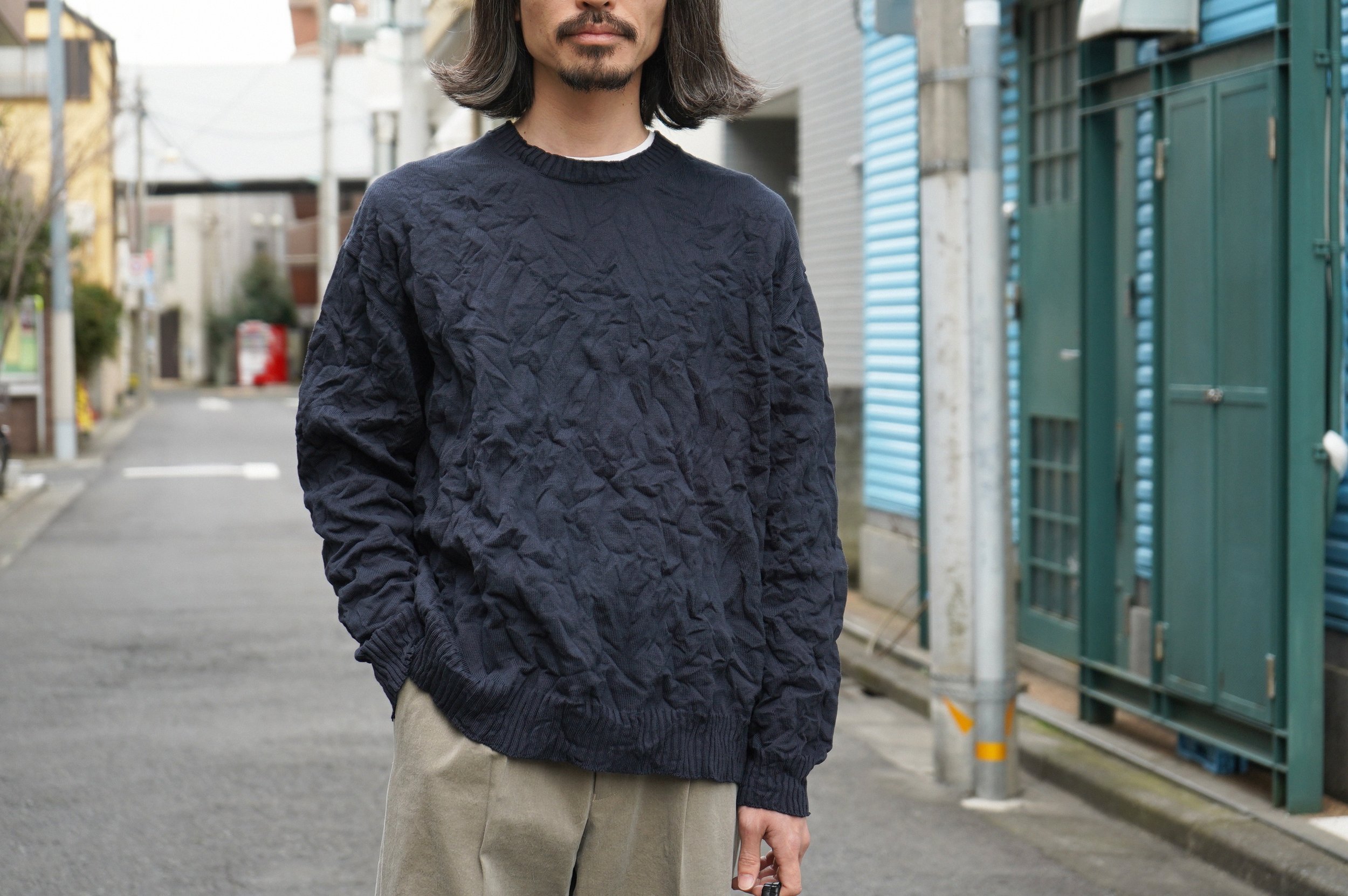 AURALEE WRINKLED DRY COTTON KNIT P/O — TF Blog