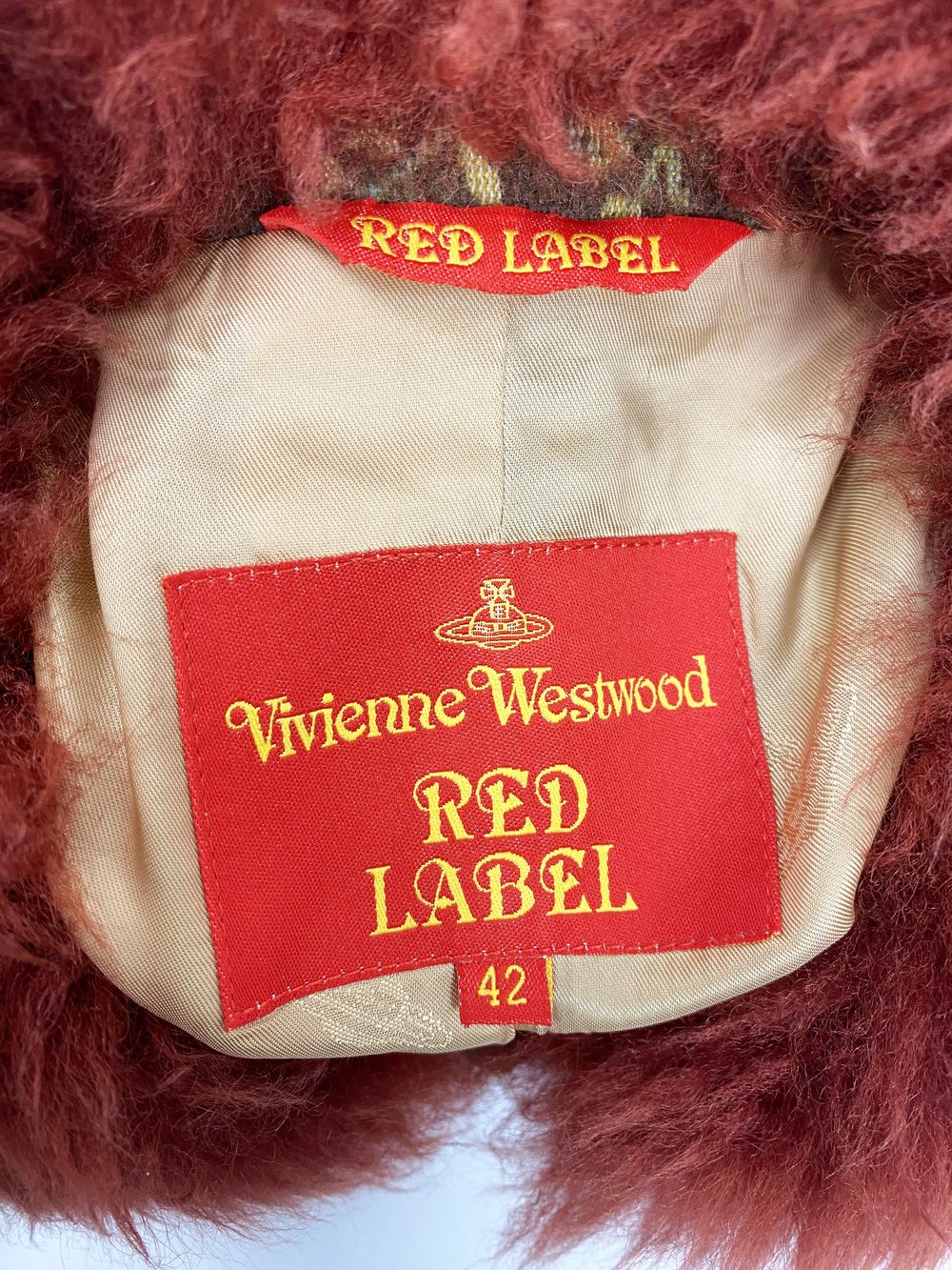 Vivienne Westwood F/W 1998 faux fur trim coat — JAMES VELORIA