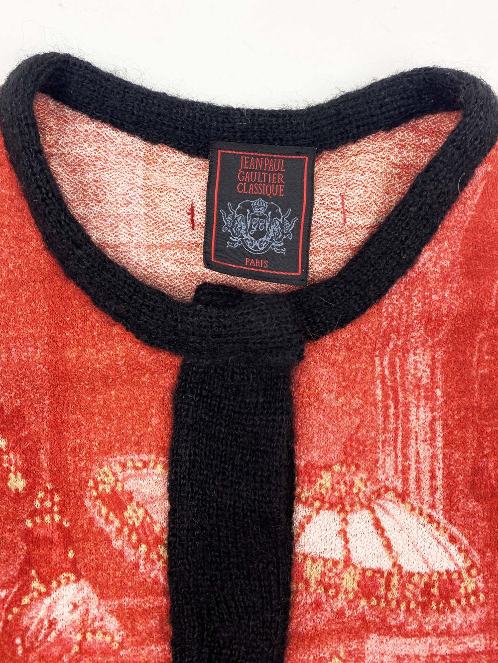 Jean Paul Gaultier 90s printed sweater — JAMES VELORIA