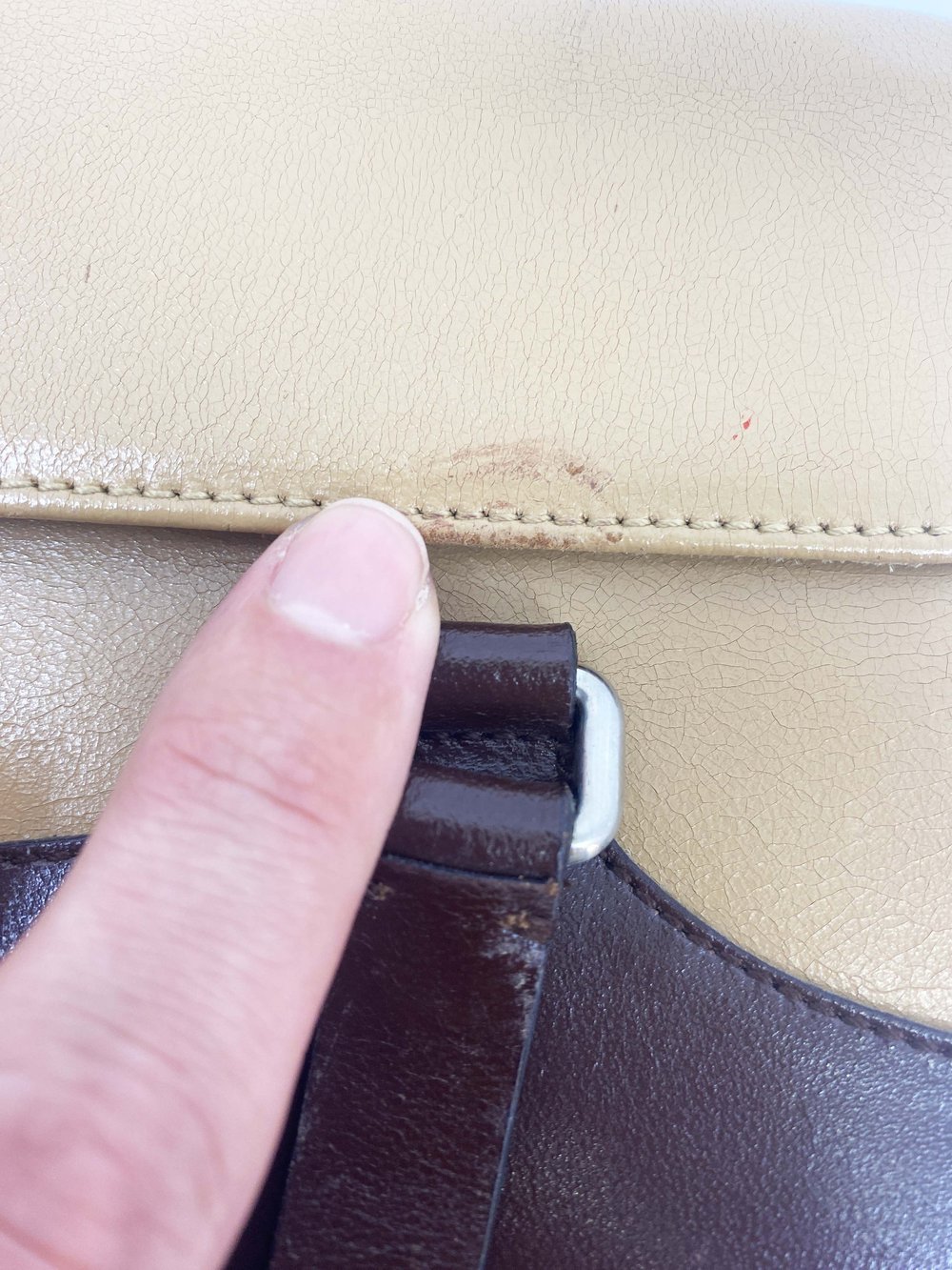 Miu Miu 90s color block leather bag — JAMES VELORIA