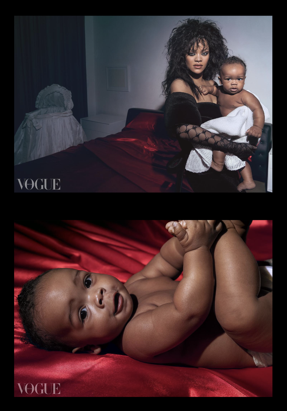 Rihanna, A$AP Rocky + Most Beautiful Baby Boy Cover British Vogue