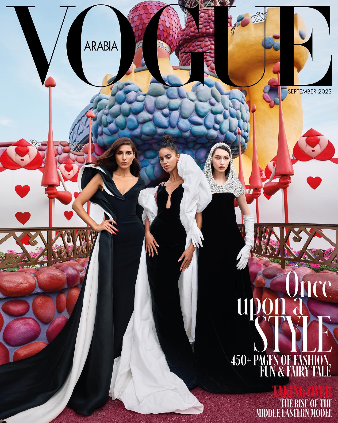 Vogue Arabia 5 Covers in September 'Once Upon a STYLE Issue