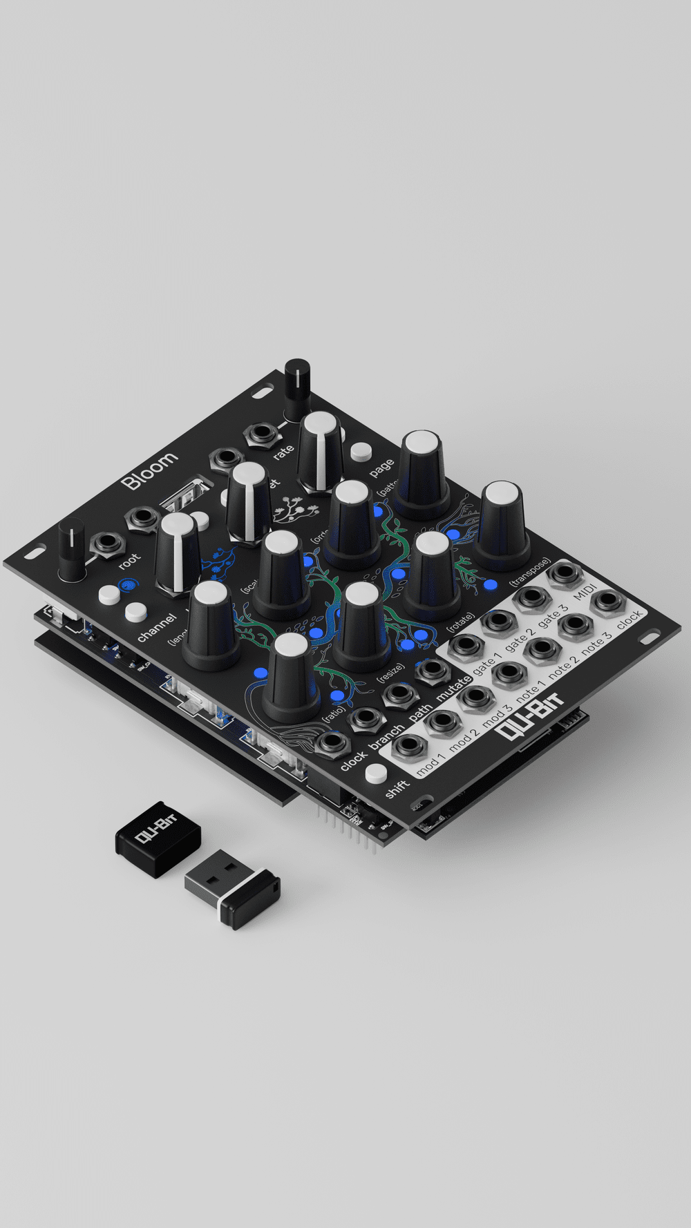 Bloom v2 Fractal Sequencer | 3-Channel CV & Gate Generator with