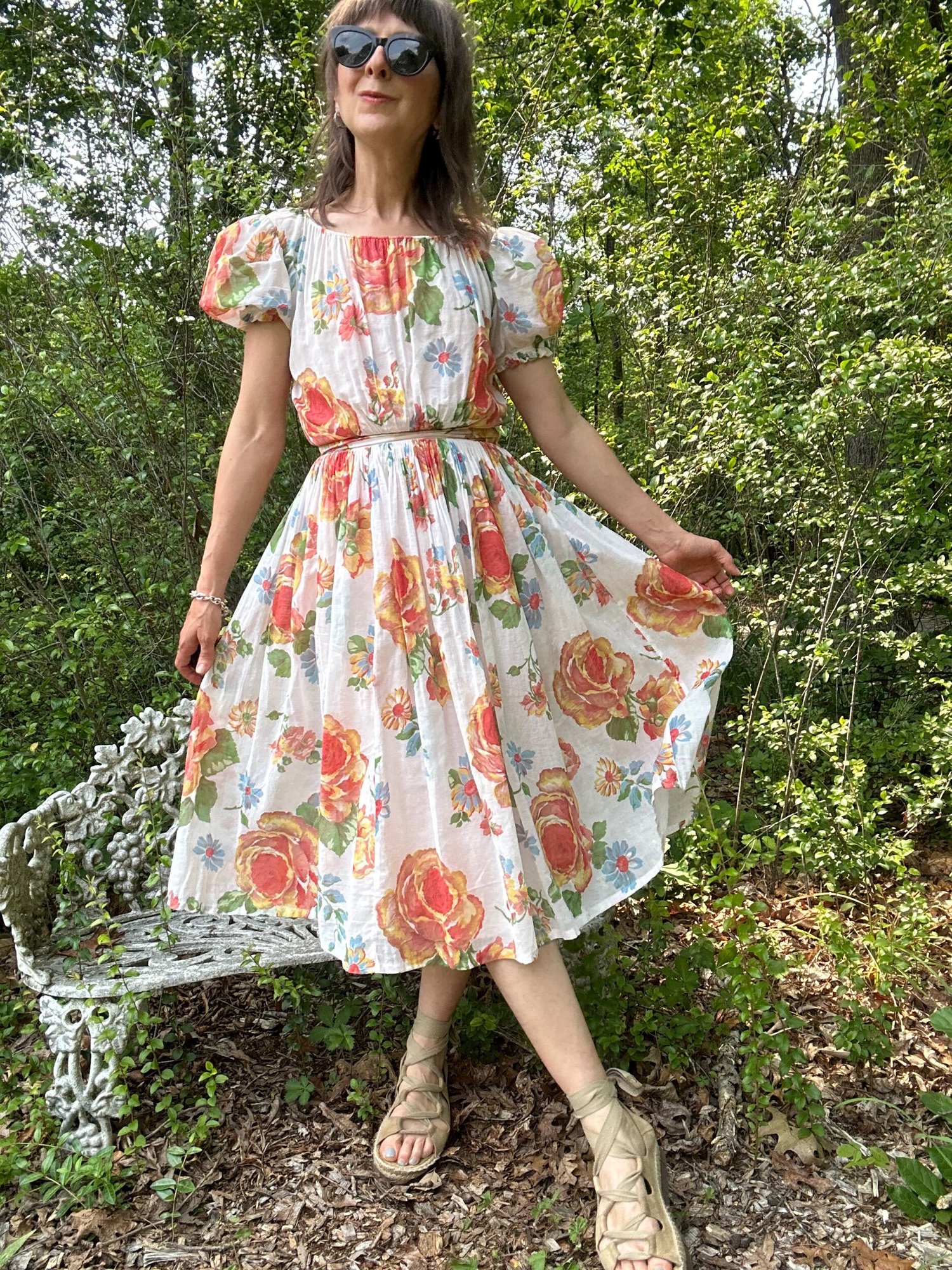 イスラエルBat-Amiシルバー24Kプレート 花型ブローチ イスラエルBat