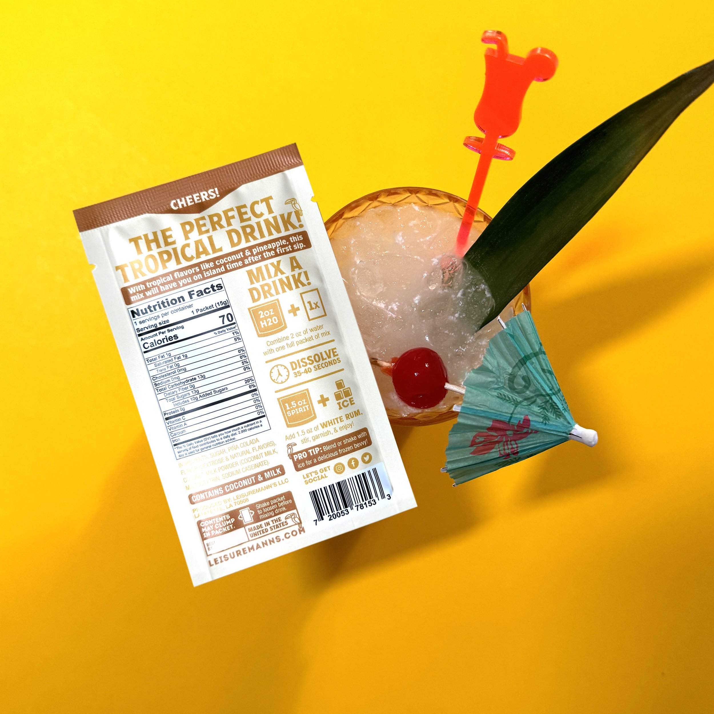 Leisuremann's Cocktail Mixes - Piña Colada