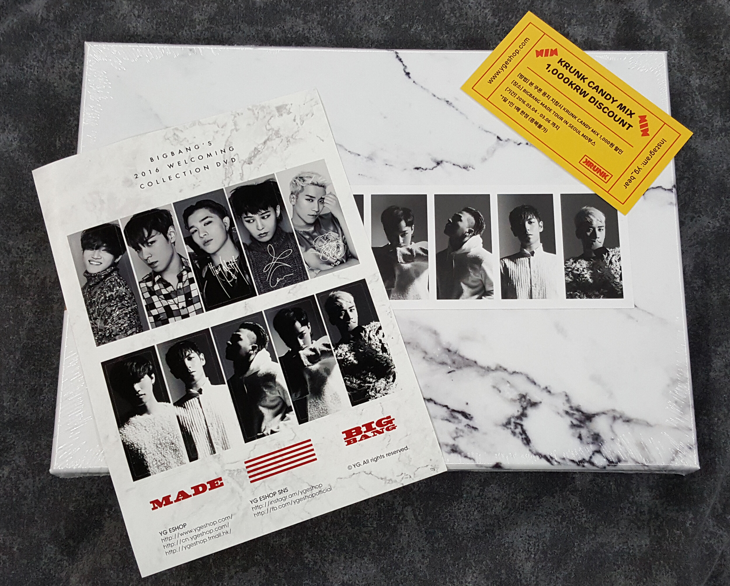 2016 - Welcoming Collection DVD and Calendar - Korean — my BIGBANG