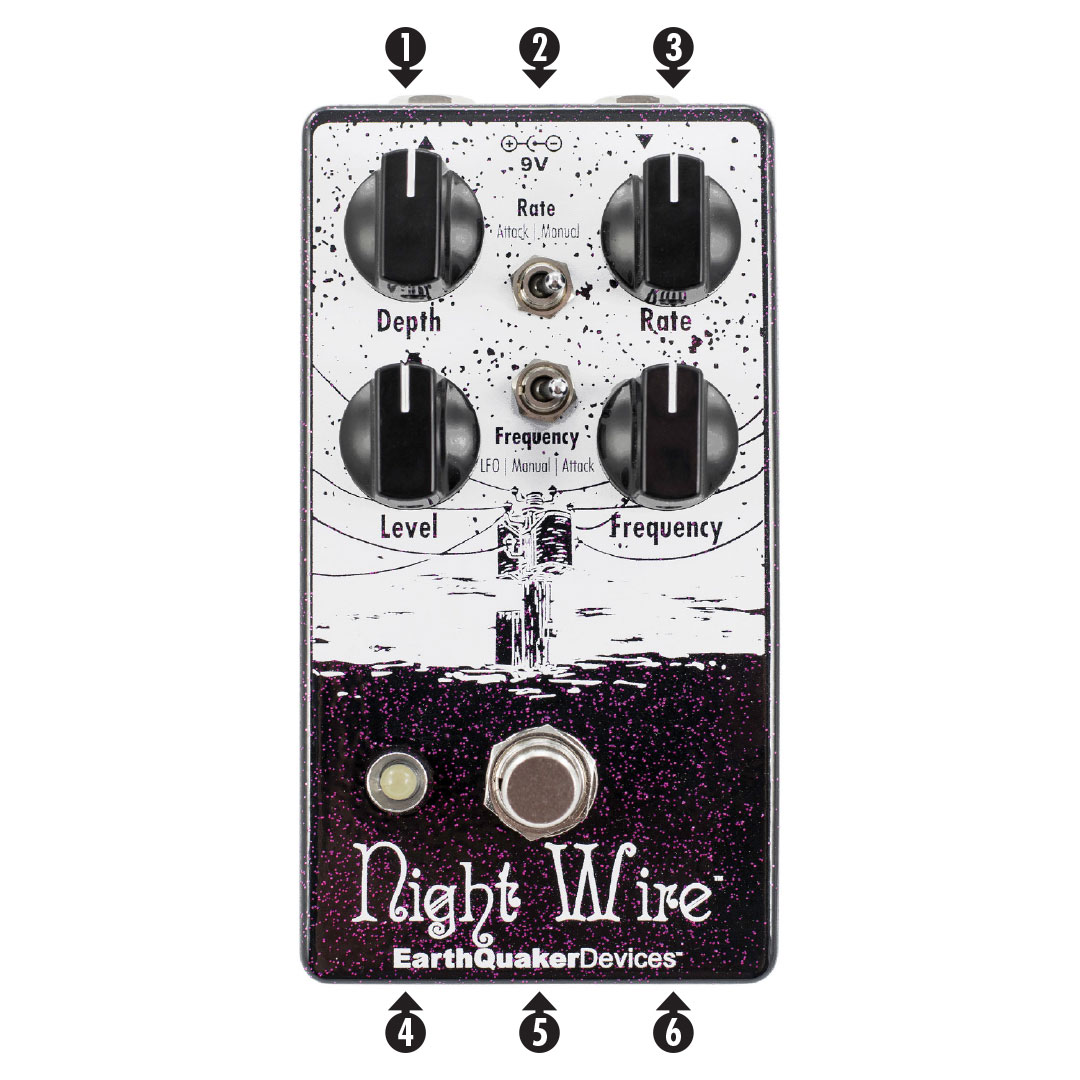 Night Wire Harmonic Tremolo — EarthQuaker Devices