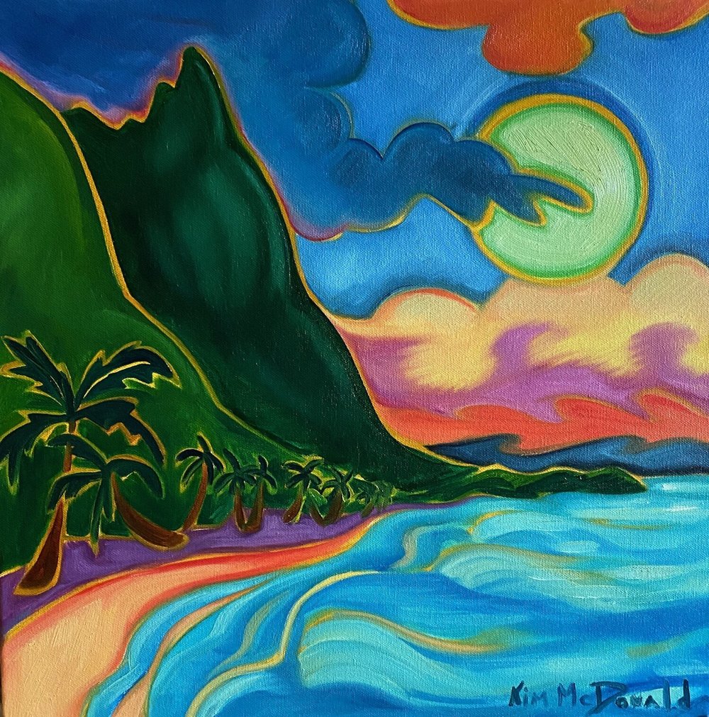 Kim Mcdonald ハワイアンアート ジクレー版画 Kim Mcdonald ハワイアン