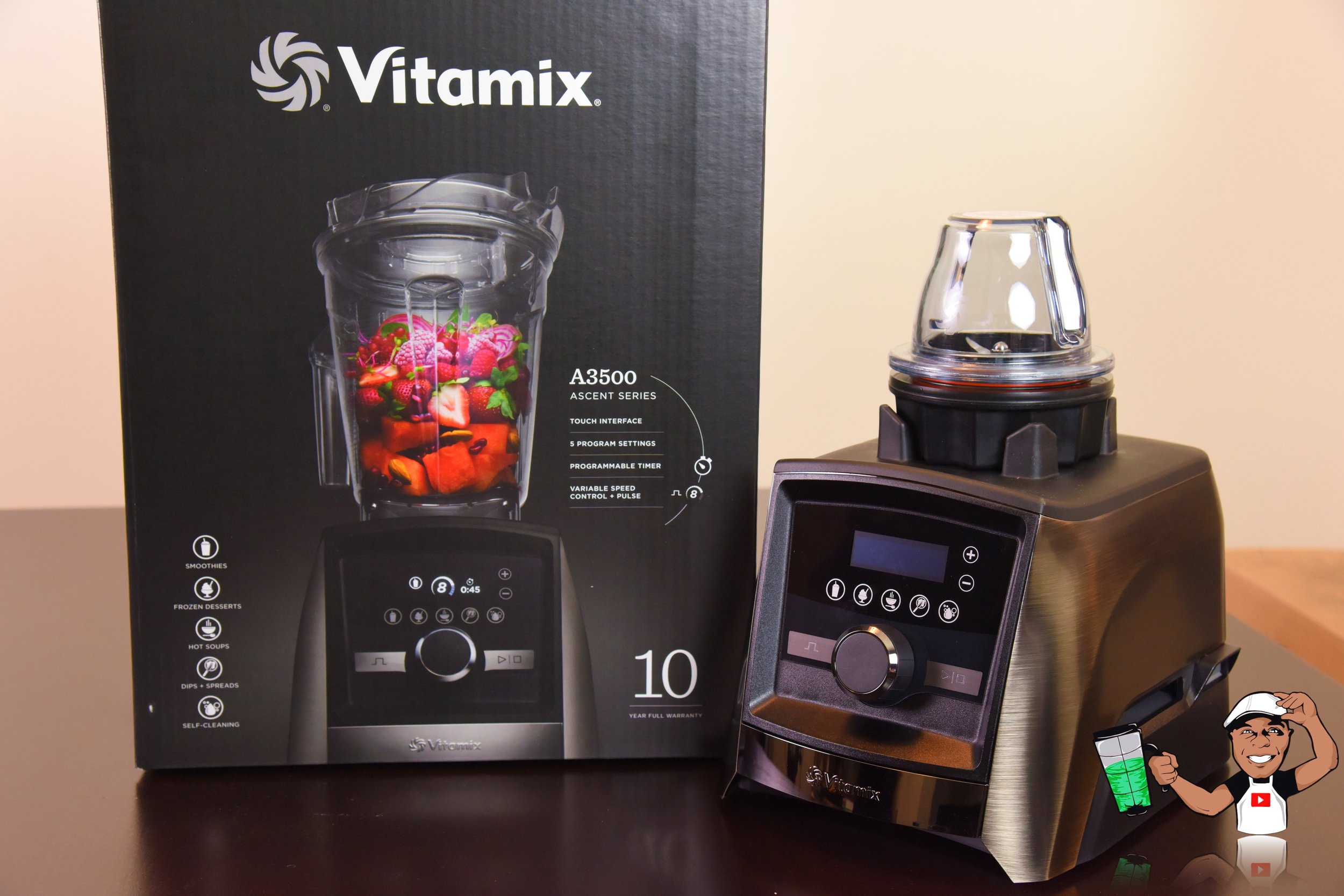 Vitamix Ascent Series A3500 Limited Edition Black Stainless Metal