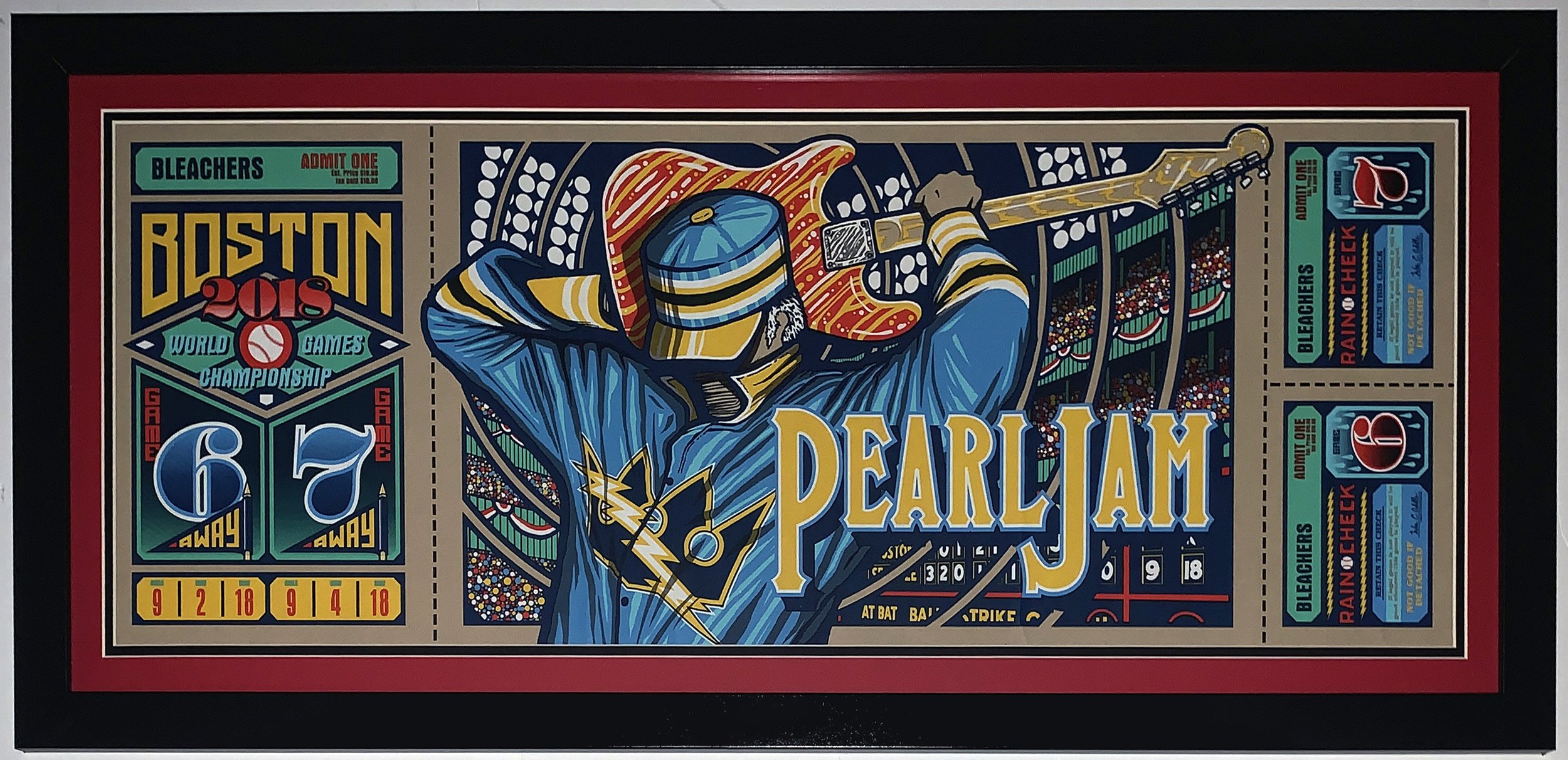 Bleachers Sports Music and Framing — Pearl Jam Fenway Park 2018