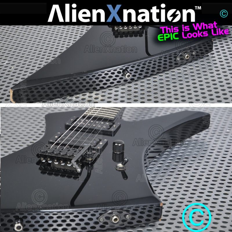 Jackson Kelly Black Blood Neck Through Guitar — AXN™ Guitars