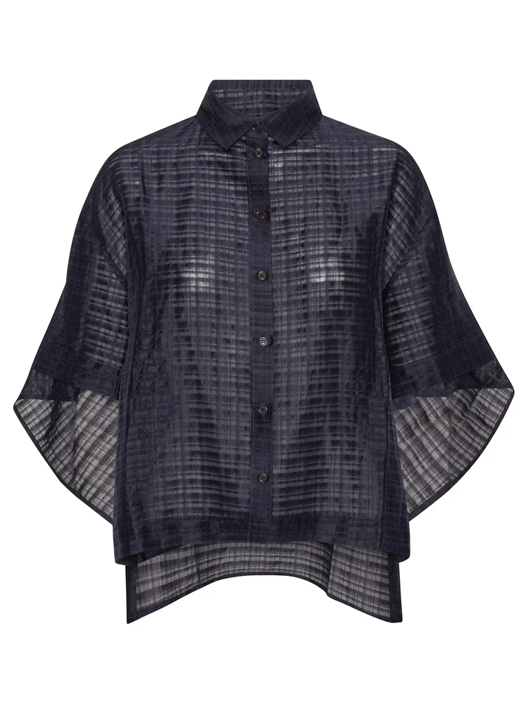 Henrik Vibskov Square Shirt Navy — Aggregate Supply