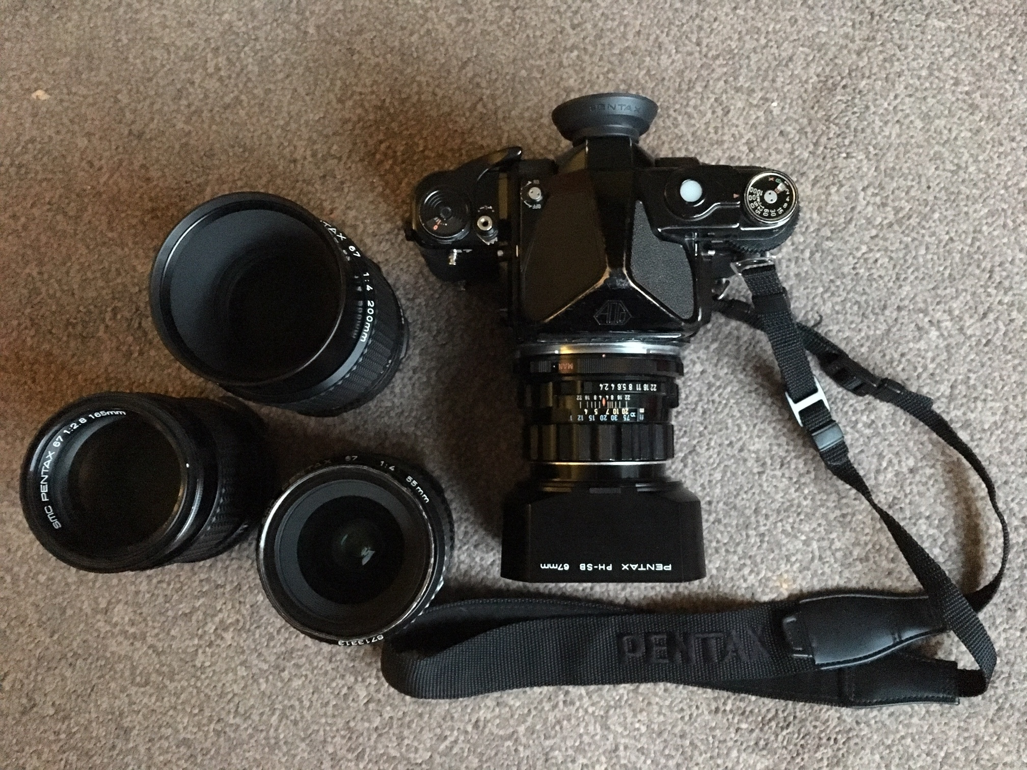 モッチー PENTAX 67 6x7 105mm f2.8 セット Pentax 105mm f2.4 SMC