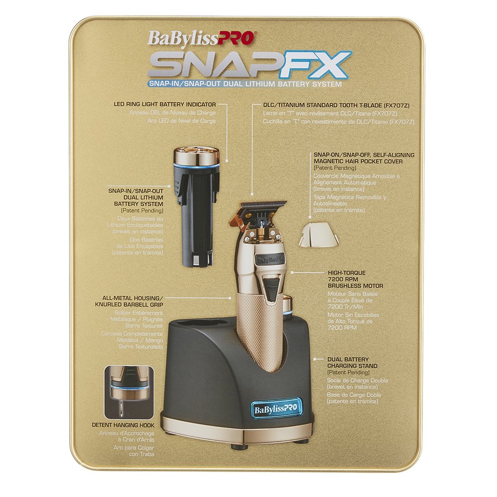 BaBylissPRO SnapFX Gold Hair Trimmer | BaBylissPRO Australia