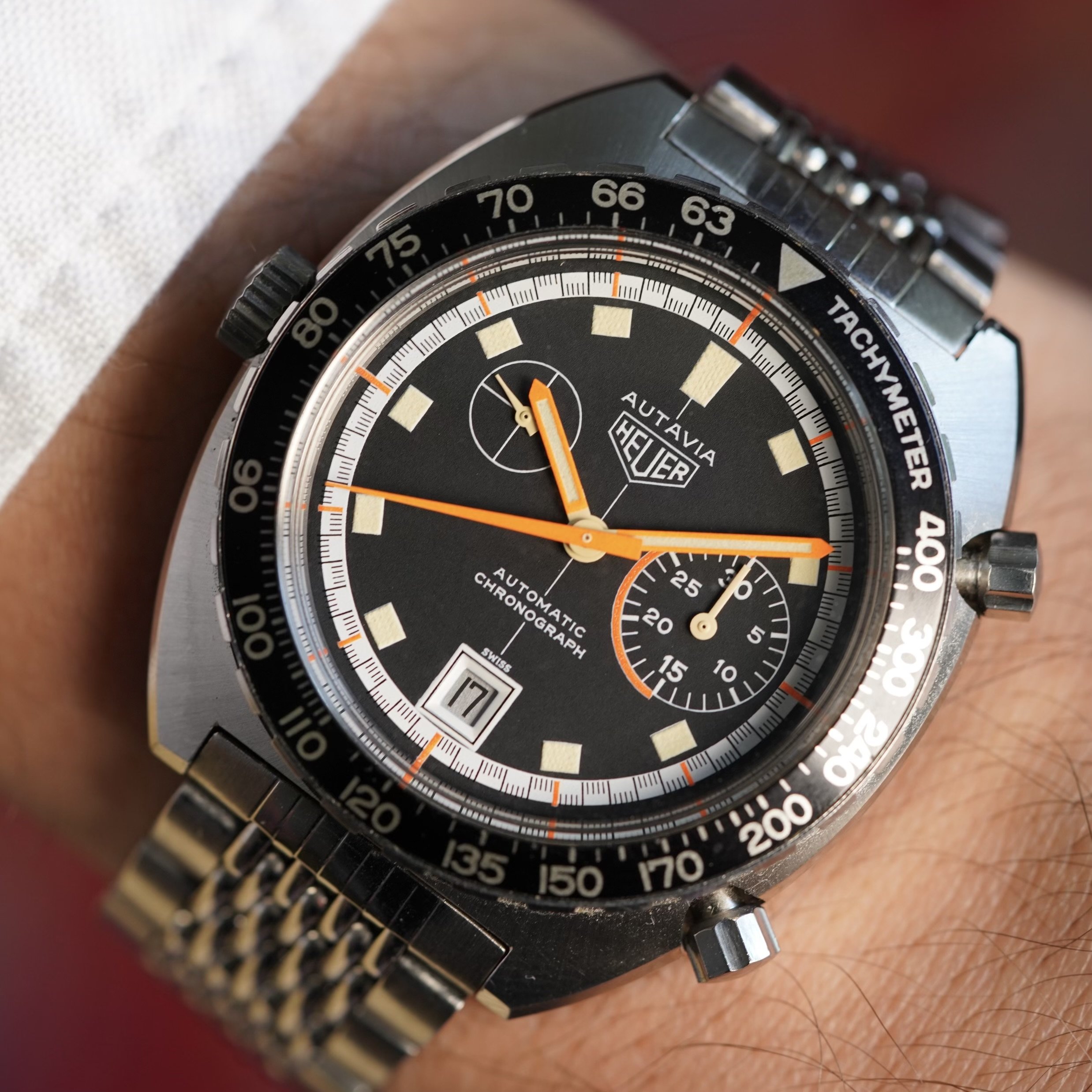 Heuer Autavia Exotic Reference 1563 Unpolished — Wind Vintage