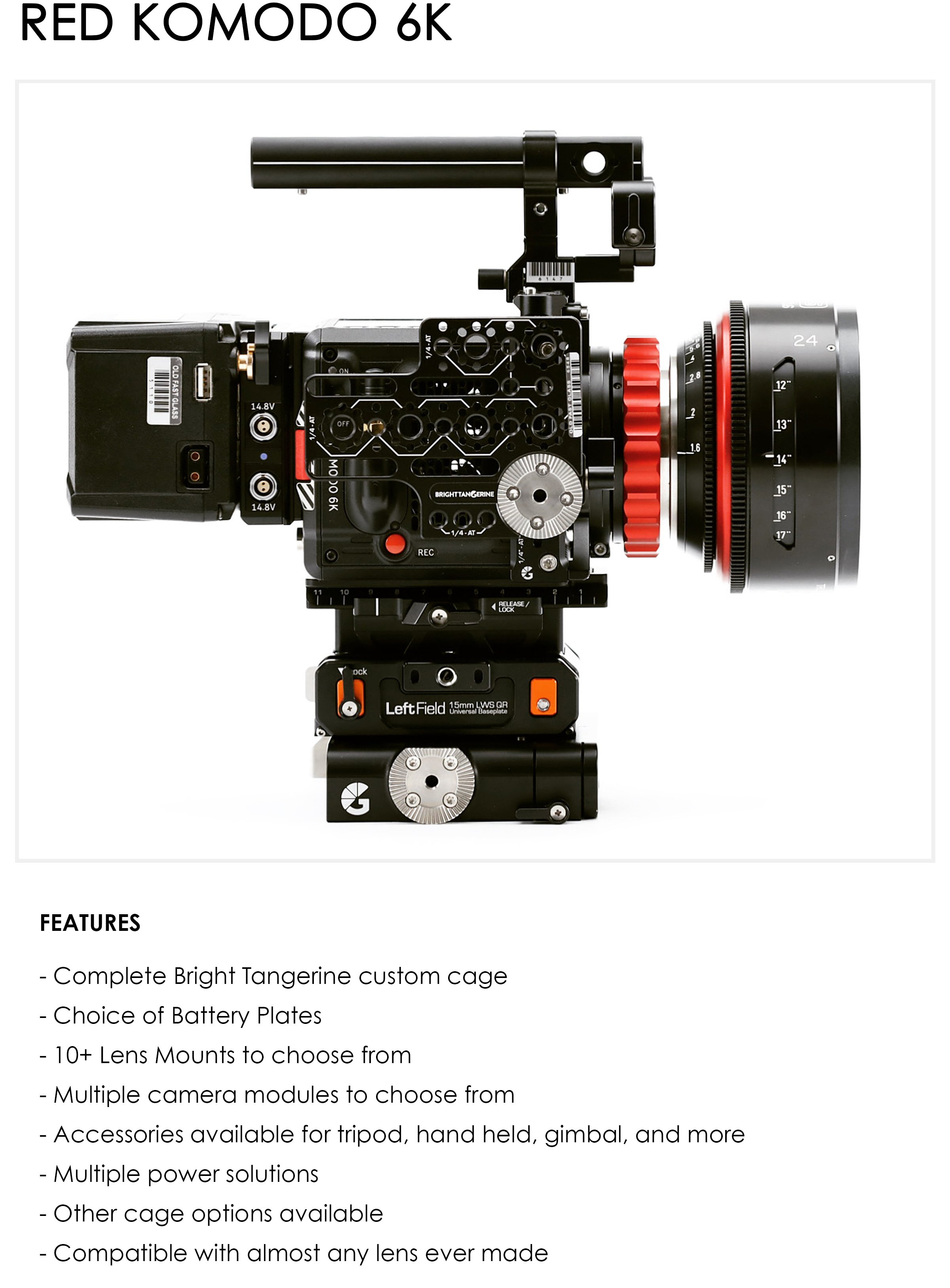 RED KOMODO 6K — OLD FAST GLASS