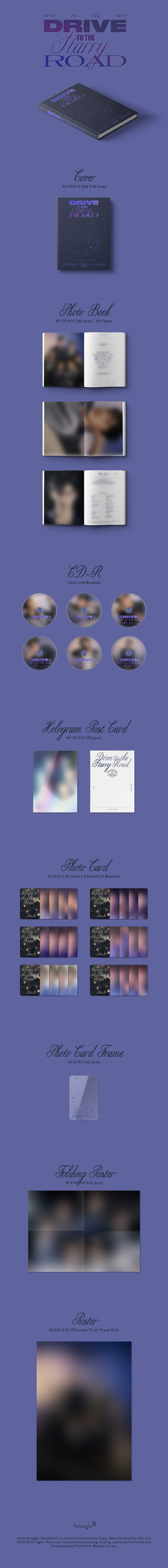 ASTRO - 3RD FULL ALBUM [Drive to the Starry Road] Official Kpop