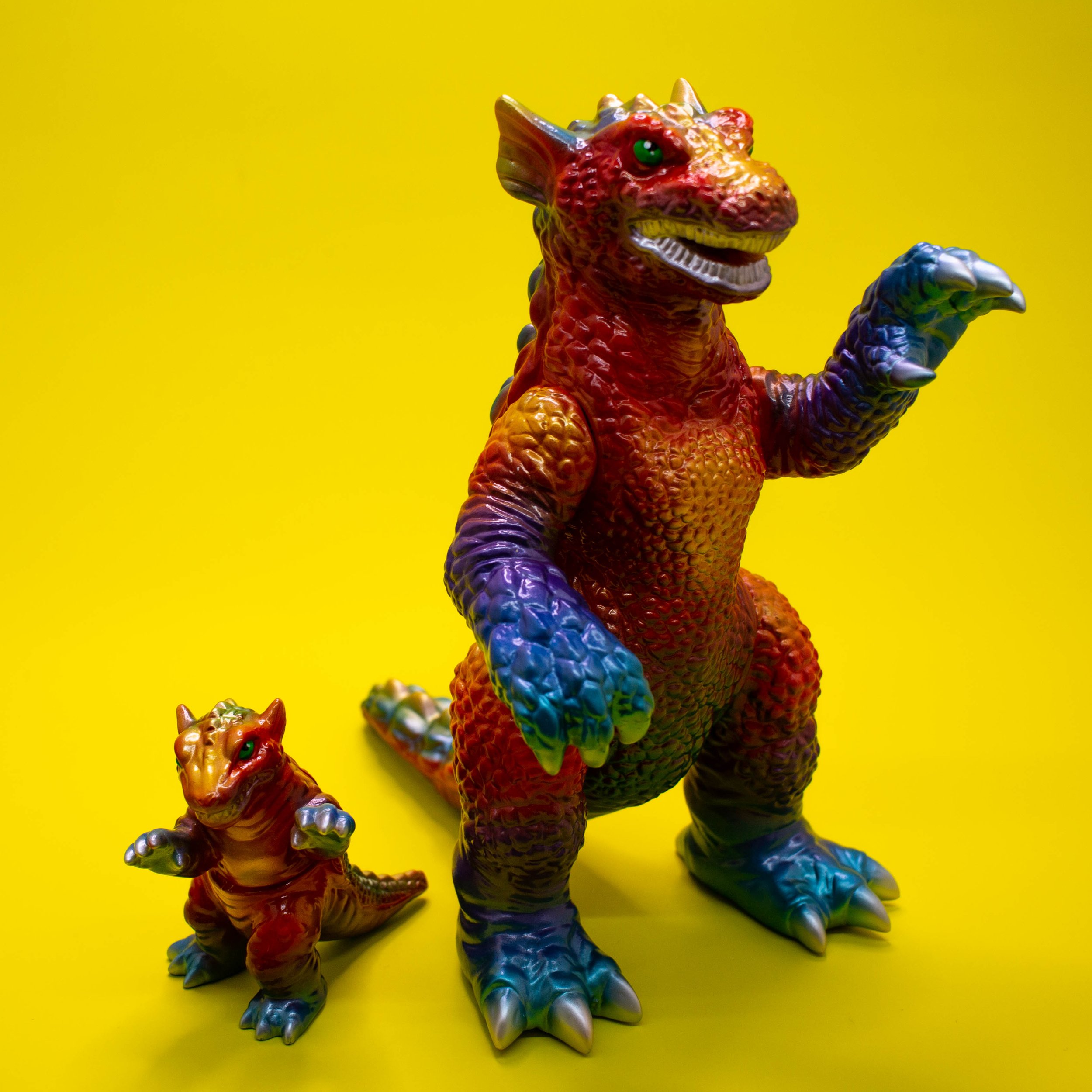 M1 Toys Club DaiKaiju Gorgo set Painted by Christopher L Hillseth