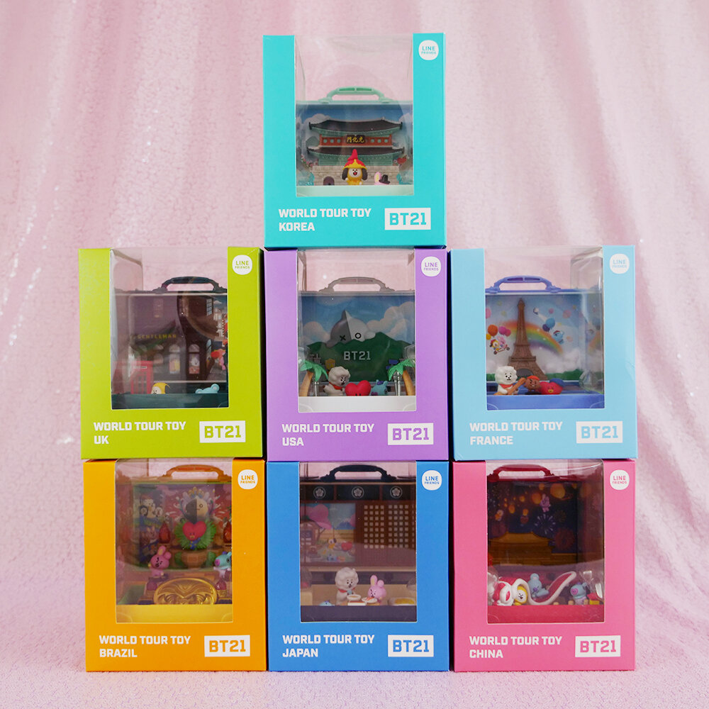 ✨SHOWCASE✨ Line Friends x BTS BT21 World Tour Suitcases: Chimmy