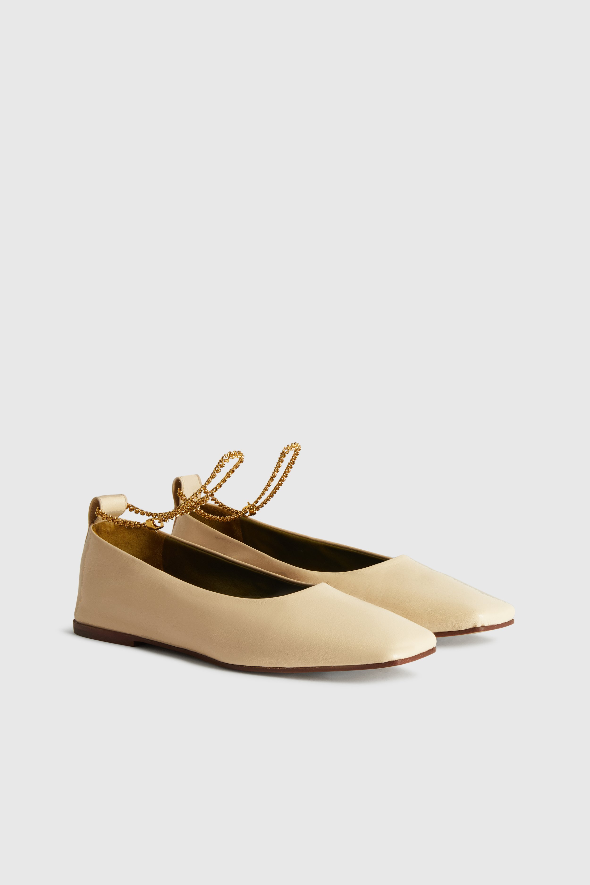 Ivory Augusta Ballet Flats — MARIA LUCA