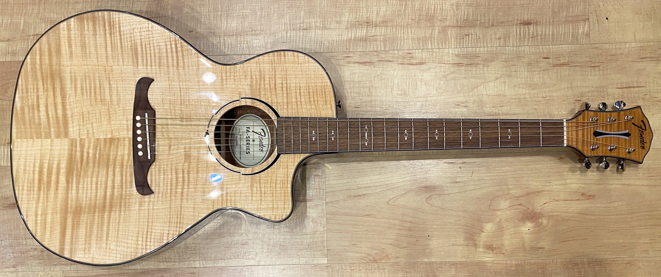 Fender FA-345CE Auditorium Acoustic Electric Guitar (Natural