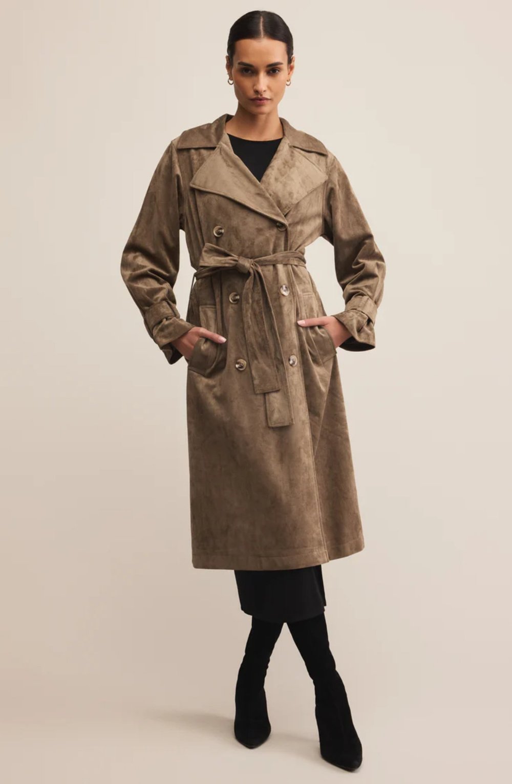 Z Supply Dorian Suede Trench — rowen