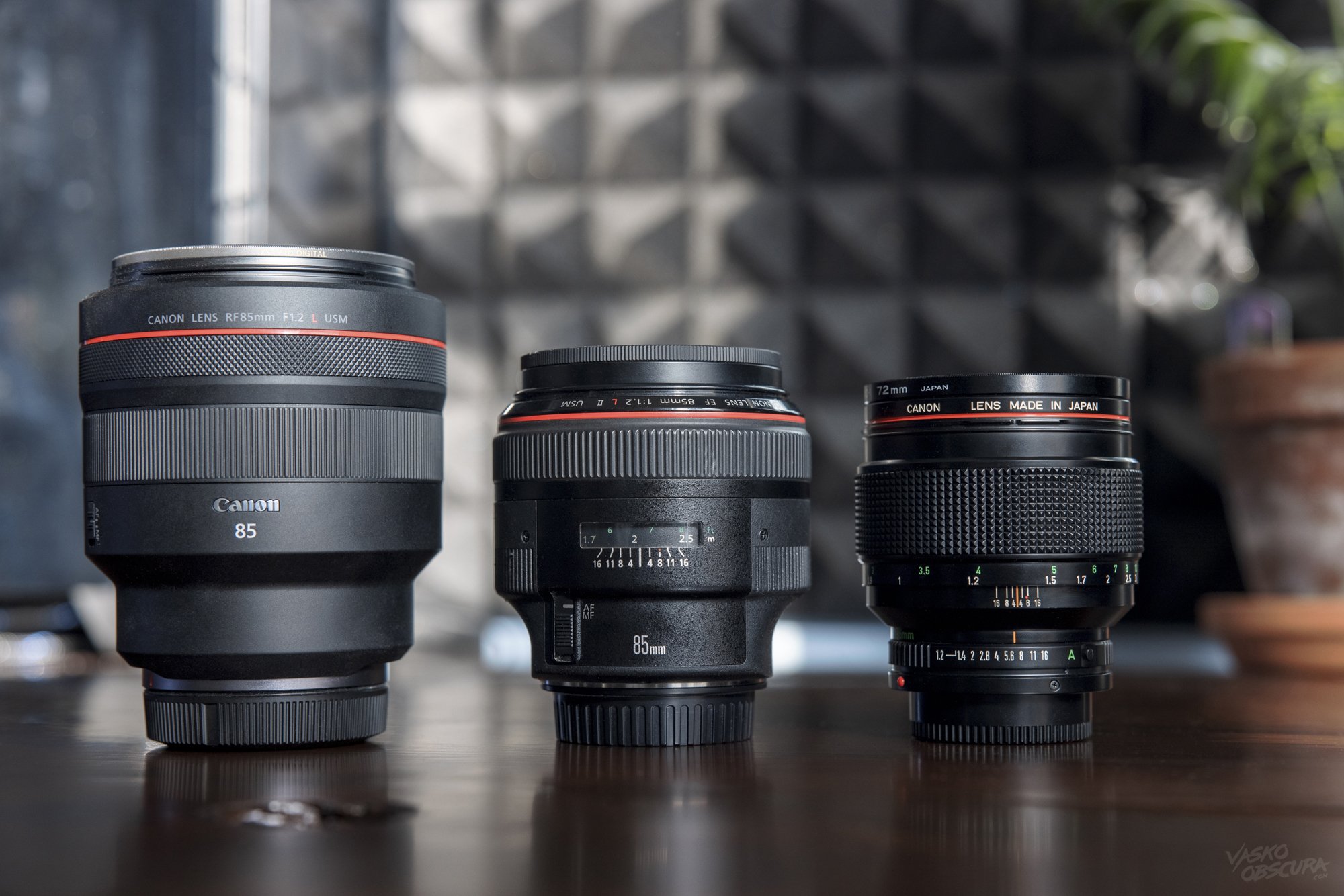 CANON FD 85MM F1.2 L VINTAGE LENS SHORT + PHOTOS