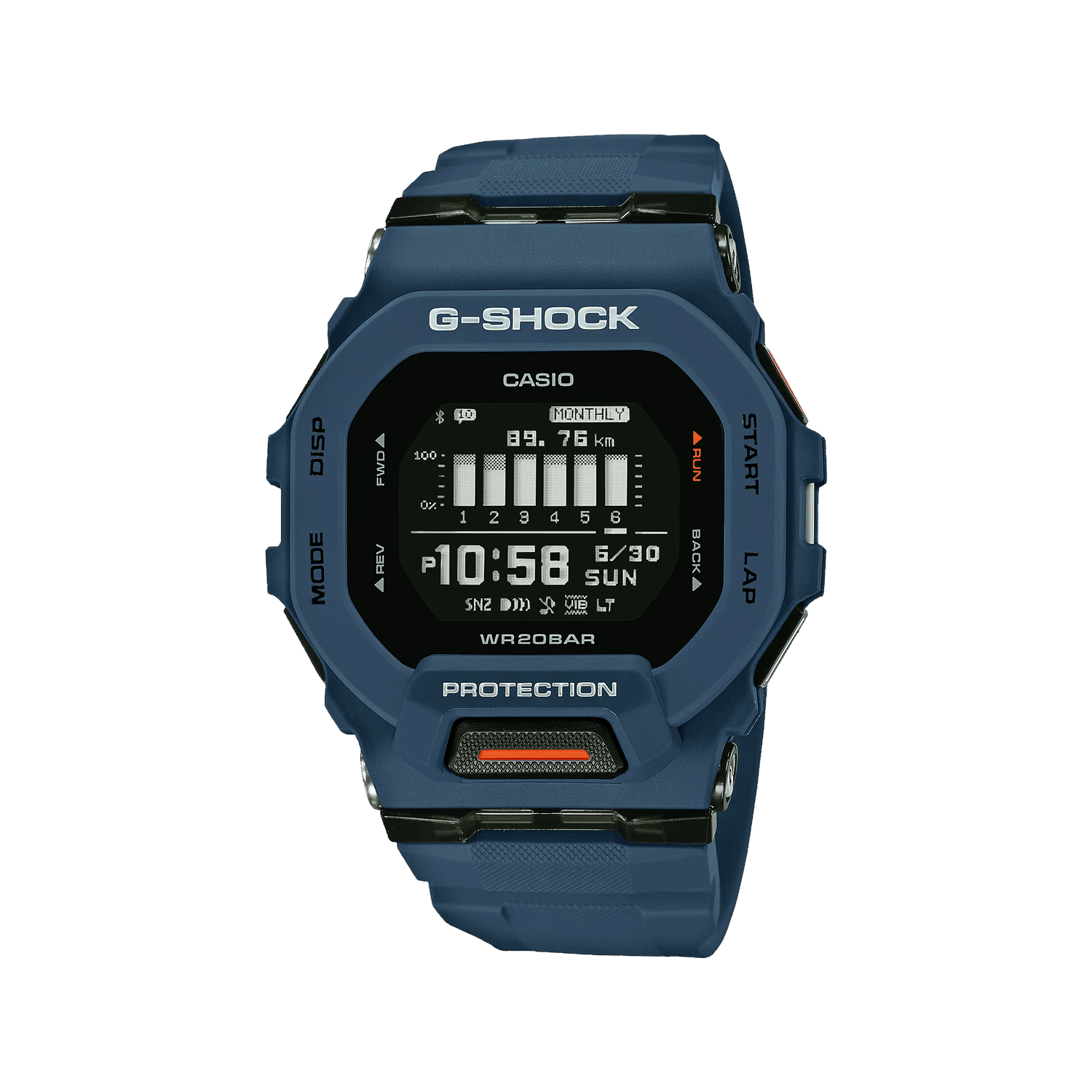 Casio G-SHOCK GBD-200-2 - Navy Blue Sports Watch with Bluetooth