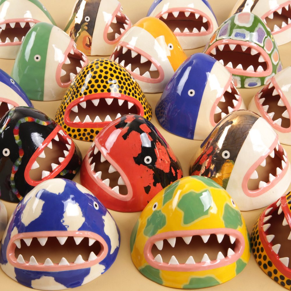 Land Shark - ceramic wall hanging — LORIEN STERN