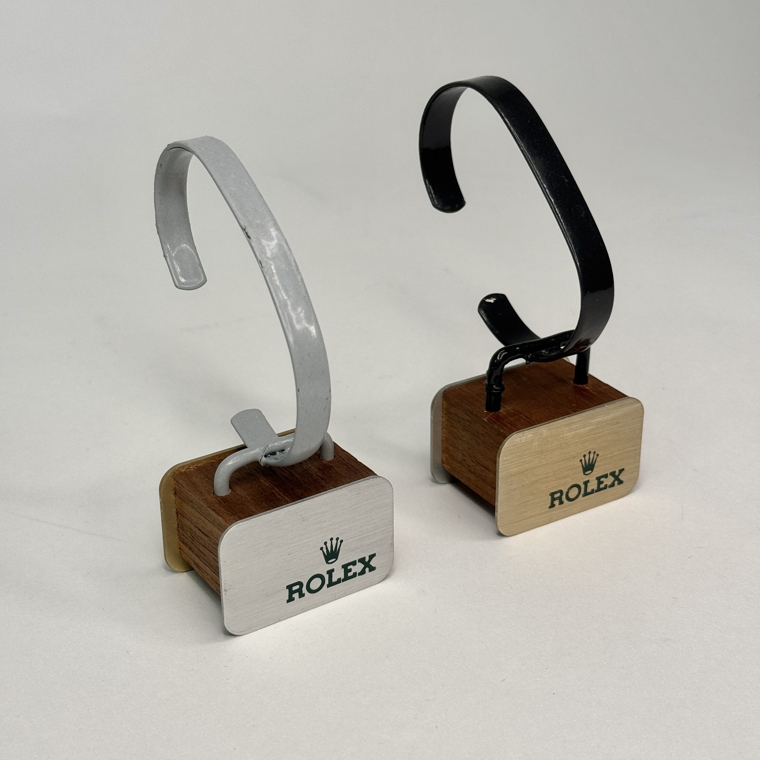 Rolex Vintage Watch Display Stand – Wood & Metal Collector's Edition