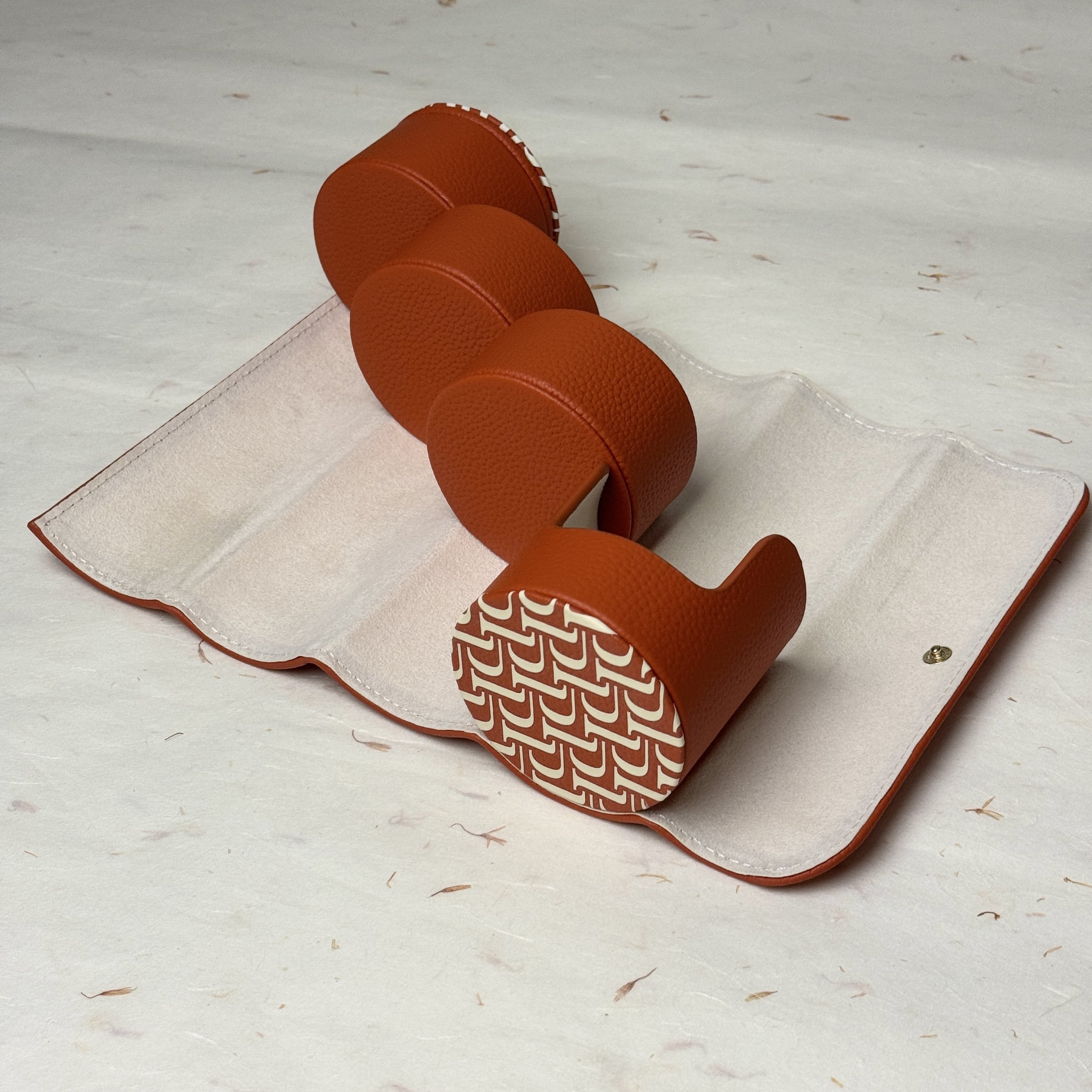 Piaget 150th Anniversary Watch Travel Case – Orange Monogram