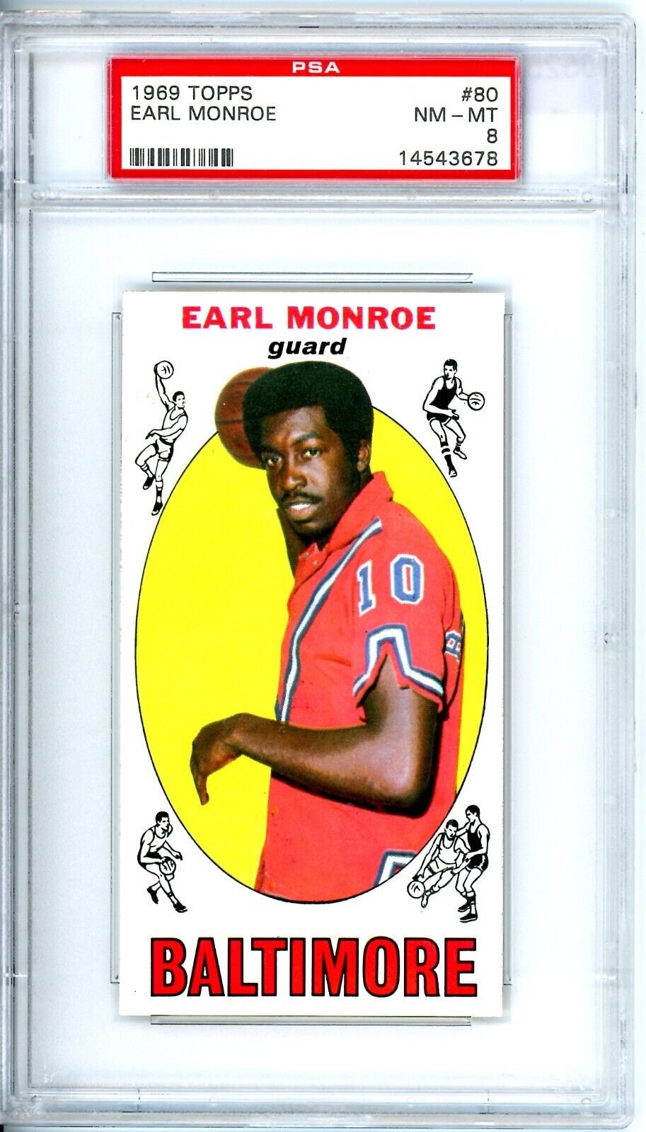 1969 Topps Earl Monroe PSA 8 #80 Bullets 10525 — Kris Keppler